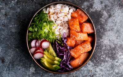Spicy Chipotle Honey Salmon Bowl