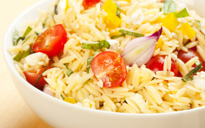 Grilled Vegetable Orzo Pasta Salad