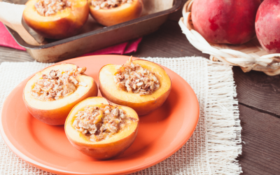 Cinnamon Stuffed Peaches